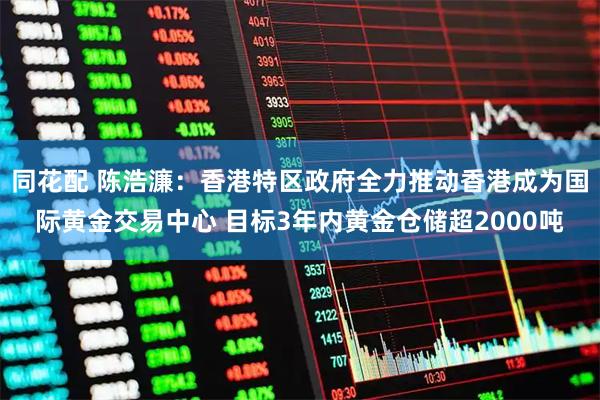 同花配 陈浩濂：香港特区政府全力推动香港成为国际黄金交易中心 目标3年内黄金仓储超2000吨