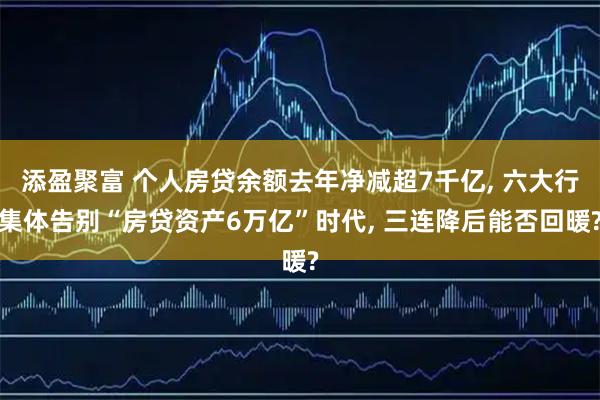 添盈聚富 个人房贷余额去年净减超7千亿, 六大行集体告别“房贷资产6万亿”时代, 三连降后能否回暖?