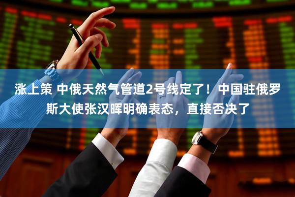 涨上策 中俄天然气管道2号线定了！中国驻俄罗斯大使张汉晖明确表态，直接否决了
